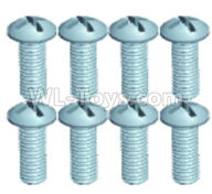 Wltoys 18628 Parts-Screws,Pan head screws(8pcs)-ST2X6PB-18628-0553,Wltoys 18628 RC Crawler Car Spare Parts Replacement Accessories,1:18 18628 6wd rc rock racing car Parts,On Road Drift Racing Truck Car Parts